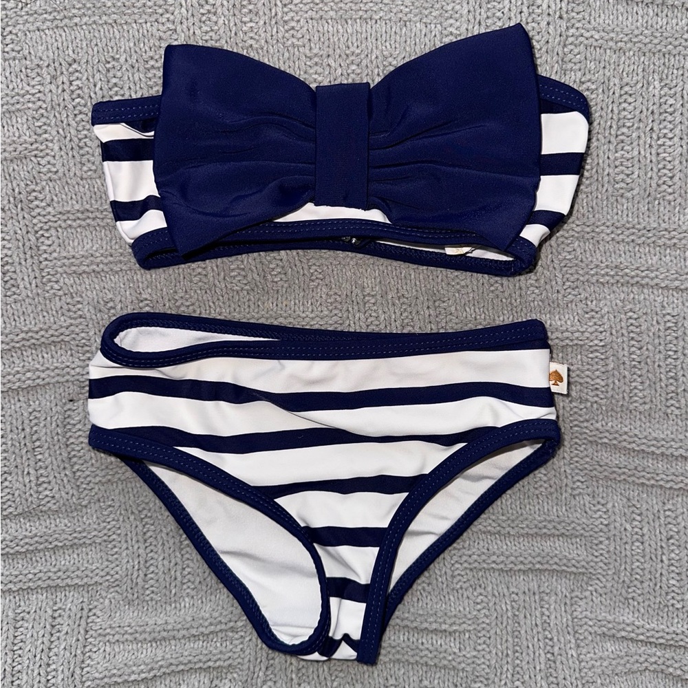 Kate Spade - Toddlers Size 2 - Bow Bikini - May be worn as a halter or bandeau.